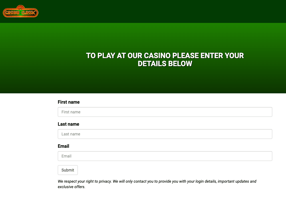 Casino Classic Login