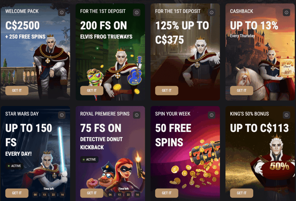 King Billy Casino Bonus