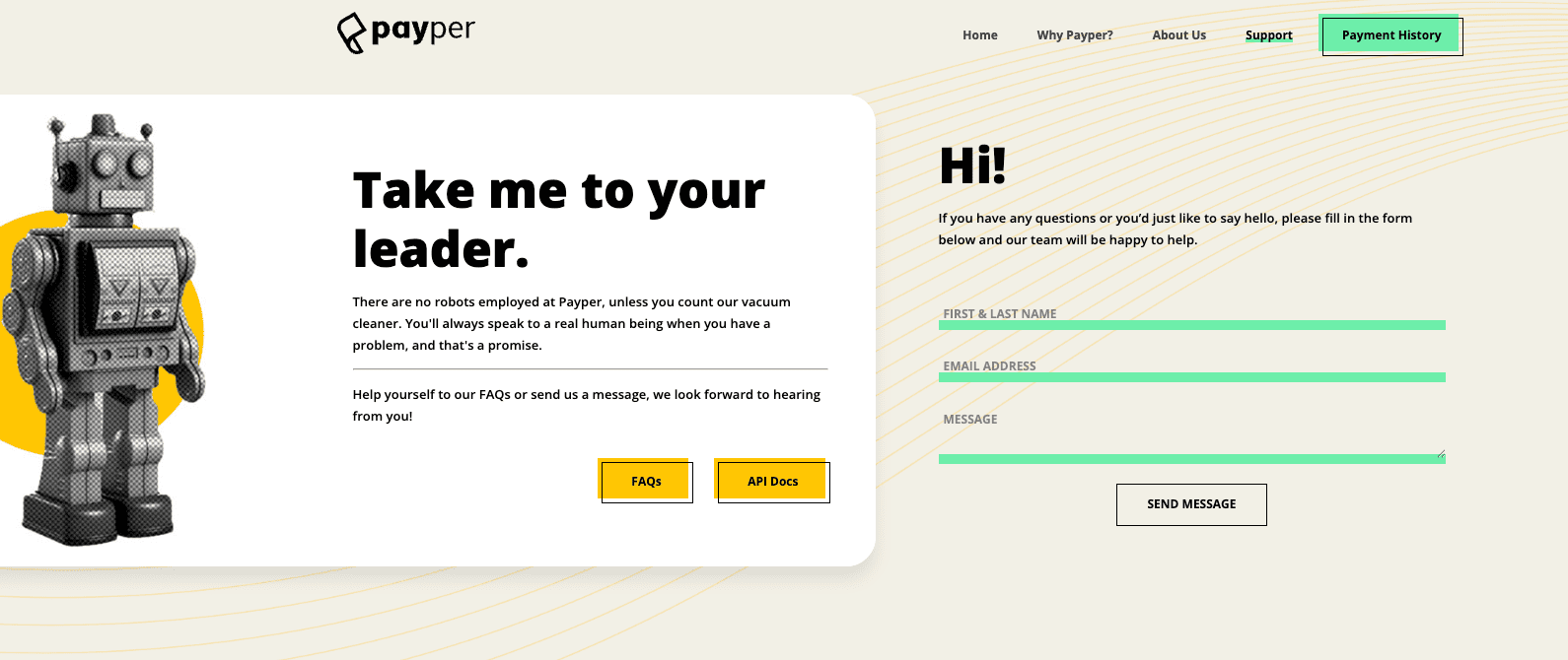 PayPer Support